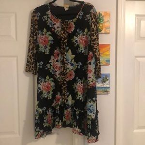 Zadie B’s floral & cheetah top